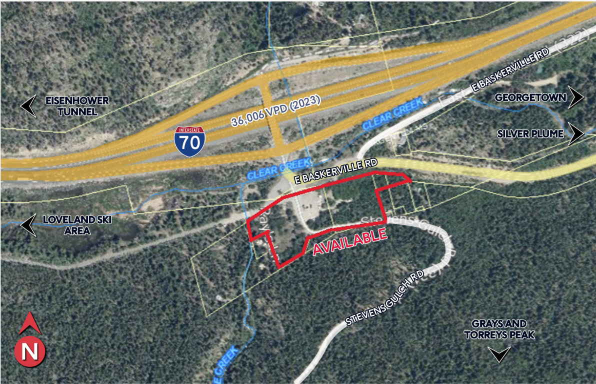 Aerial map showing property location at I-70 Exit 221